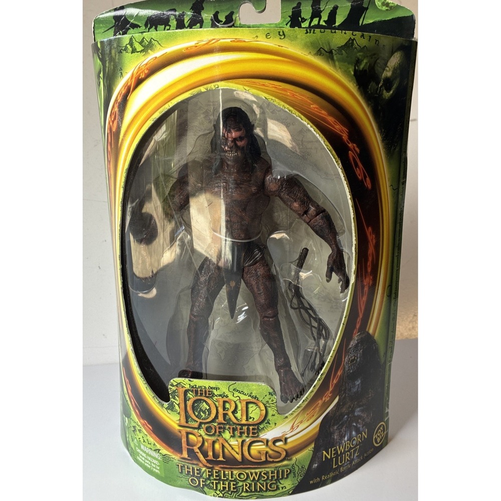 2001 Toy Biz LOTR The Fellowship of the Ring Newborn Lurtz Action Figure (50V)